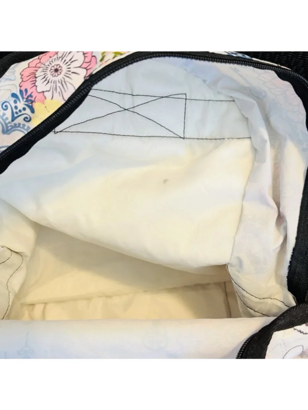 LeSportsac Backpack w/ Zip Pouch Floral Butterfly Heart Bird Design